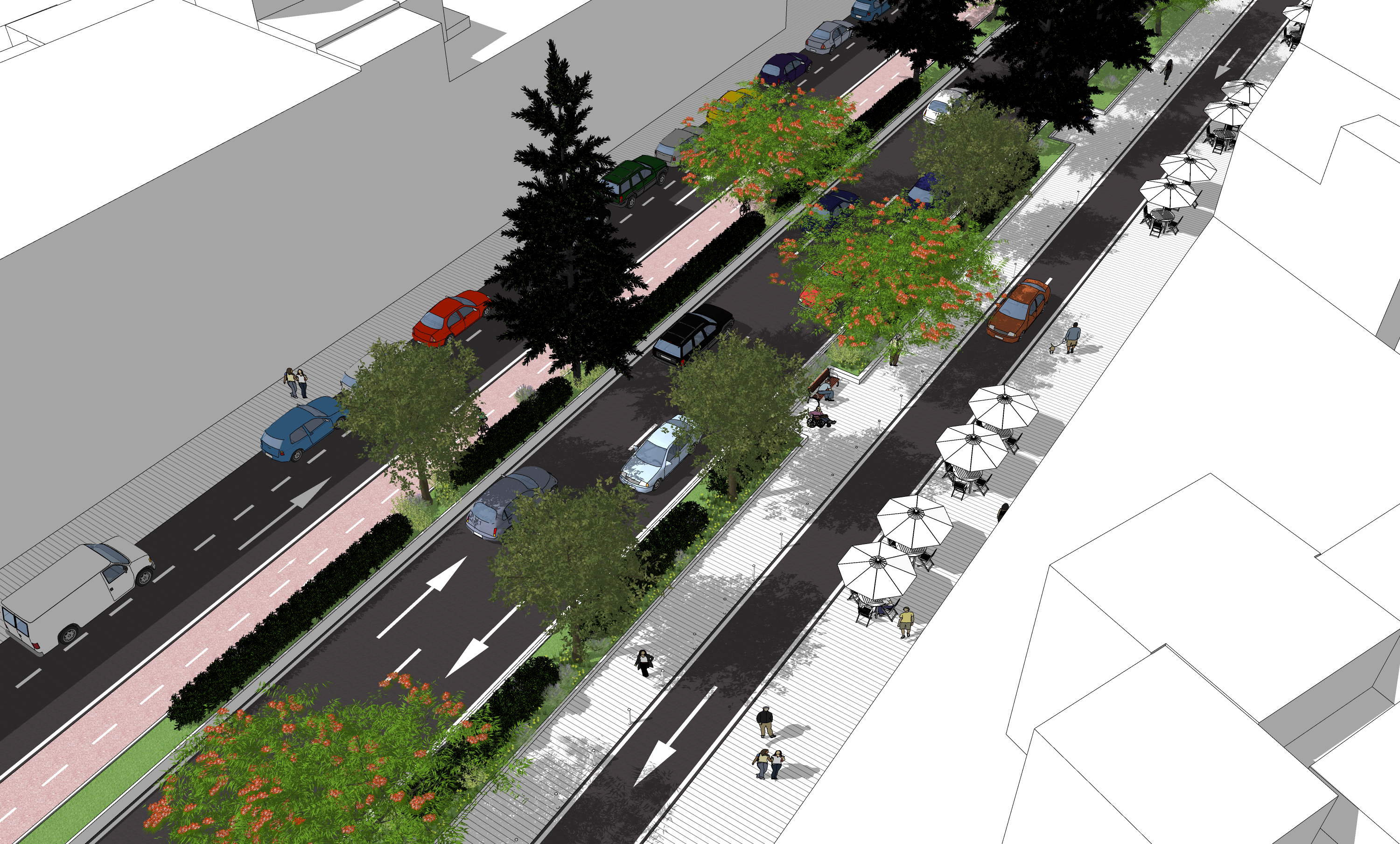 Corredor peatonal accesible en la Zona Comercial Abierta de Santa Úrsula — proyecto de accesibilidad (Diciembre 2022) · VDP Arquitectos